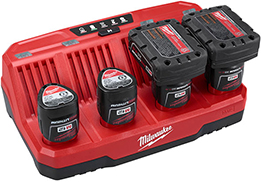 M12-4-Bay-Battery-Charger